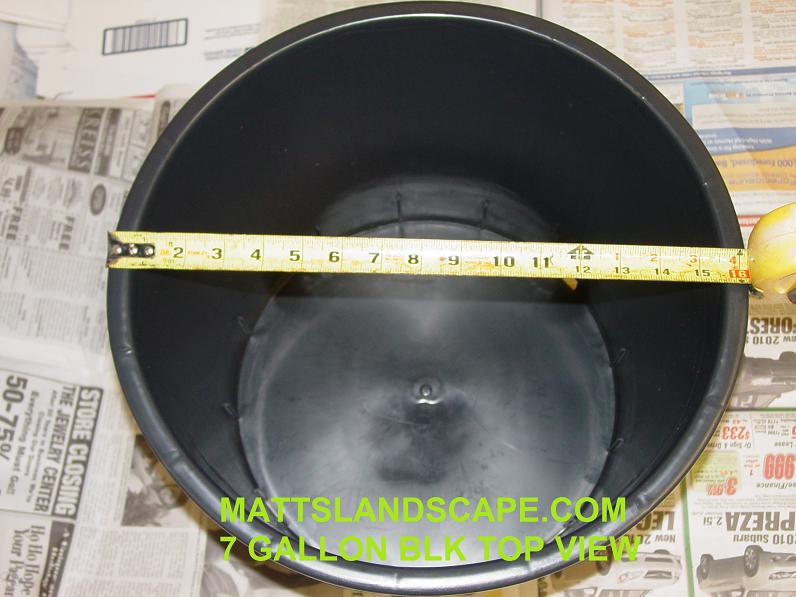 7 Gallon Black Plastic Pots Heavy Duty Strength New