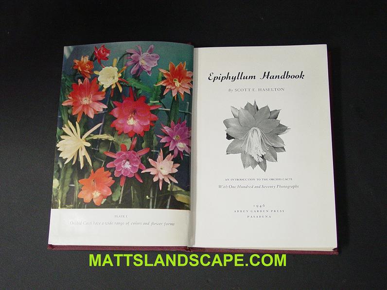 Epiphyllum Handbook Hardcopy Signed By Author