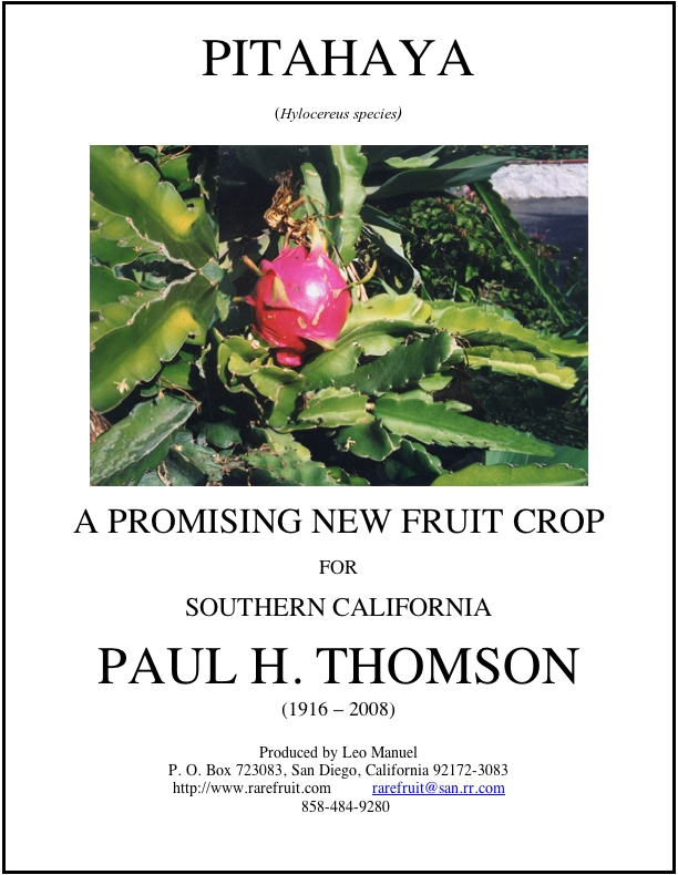 Pitahaya Hylocereus Book