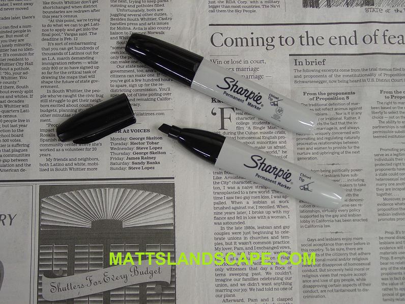 Permanate Markers Huge Size 2 Qty