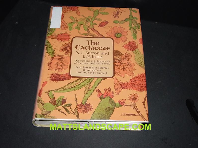 Cactaceae N.l. Britton And Rose Volume 1 And 2